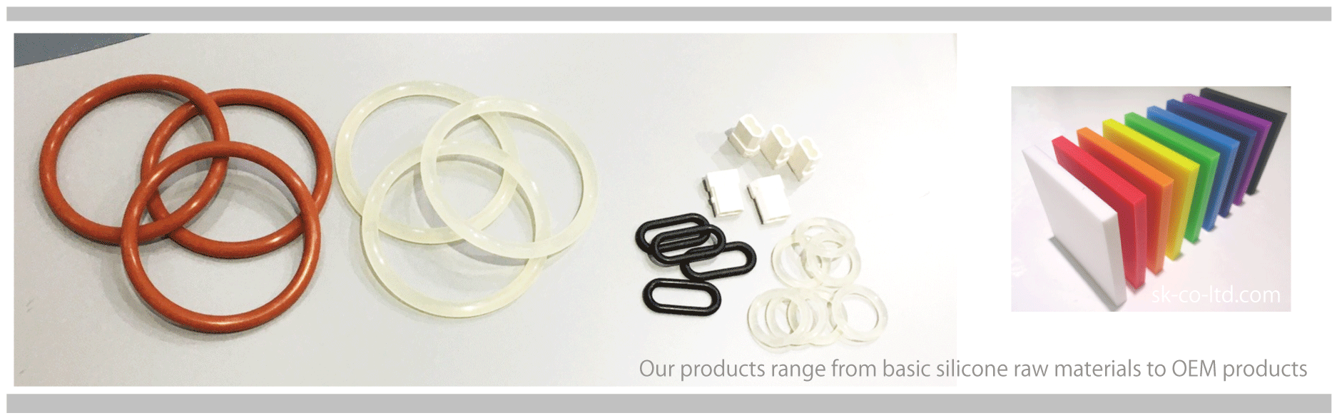 Our products range from basic silicone raw materials to OEM products